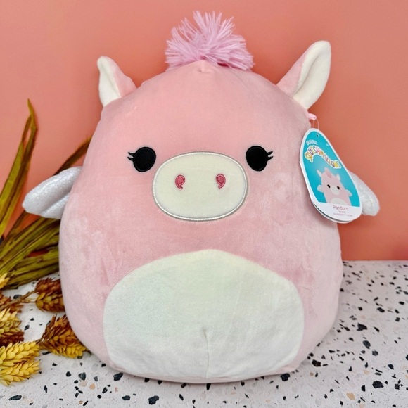 NEW Squishmallows Pandora Pink Pegasus Dream Squad Plush Toy Sz 12” - Picture 1 of 8